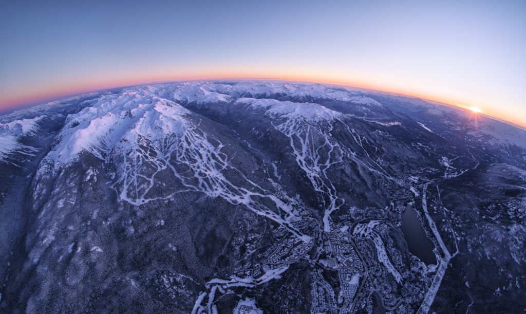 Winter view of Whistler Blackcomb.