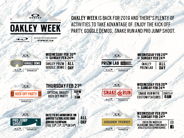 Oakley Week 2019 – 